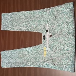 J Crew Stretch Toothpick Style Tiny Flower Pants Size 30